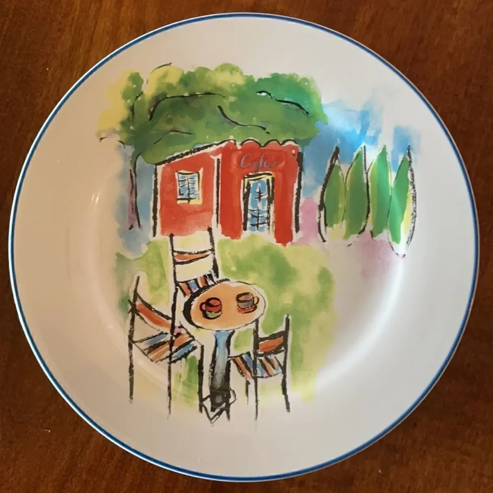 Four Rosanna China Bistro Appetizer Plates